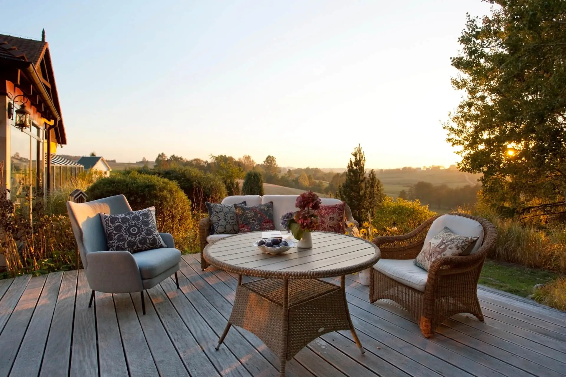 Kashubian Lodge & SPA widok z tarasu